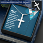 My Dad Personalized Cross Necklace