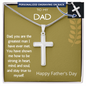 Father's Day Cross Necklace