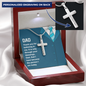 My Dad Personalized Cross Necklace