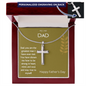 Father's Day Cross Necklace