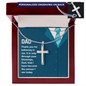 My Dad Personalized Cross Necklace