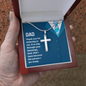 My Dad Personalized Cross Necklace
