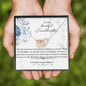 To My Granddaughter Interlocking Hearts Necklace