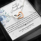 To My Granddaughter Interlocking Hearts Necklace