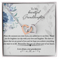 To My Granddaughter Interlocking Hearts Necklace