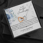 To My Granddaughter Interlocking Hearts Necklace