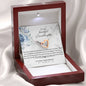 To My Granddaughter Interlocking Hearts Necklace