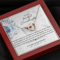 To My Granddaughter Interlocking Hearts Necklace