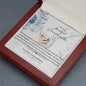 To My Granddaughter Interlocking Hearts Necklace